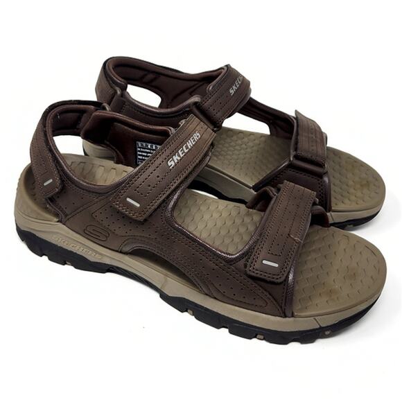 Skechers Tresmen Garo Sandal Mens 12 Brown Casual Relaxed Fit Outdoor Luxe Foam main image 10